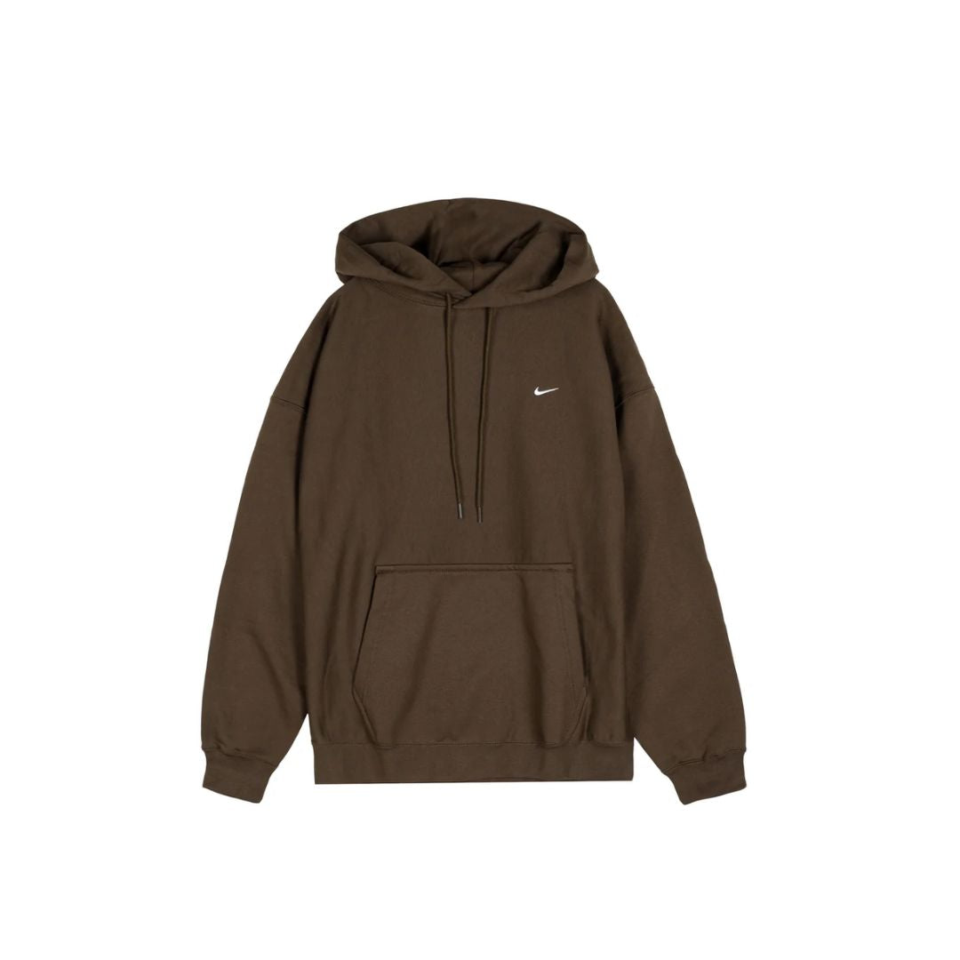 Nike Solo Swoosh Mens Pullover Hoodie Dark Hazel/White product image