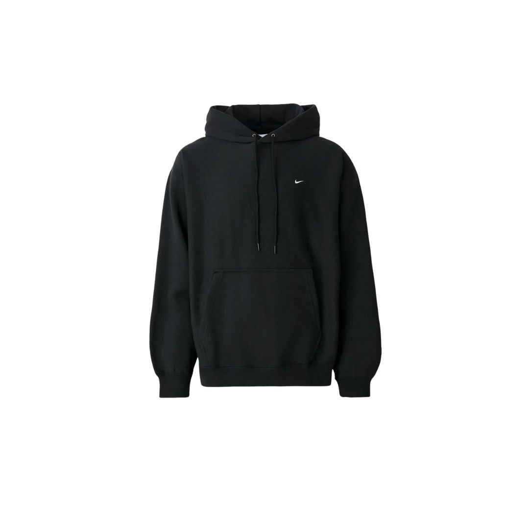 Nike Solo Swoosh Mens Pullover Hoodie Black/Black/White product image