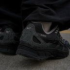 Nike P-6000 Suede Men's Shoes - Anthracite/Chrome/Metallic Silver/Black (HF0015-002) – heel and rear view