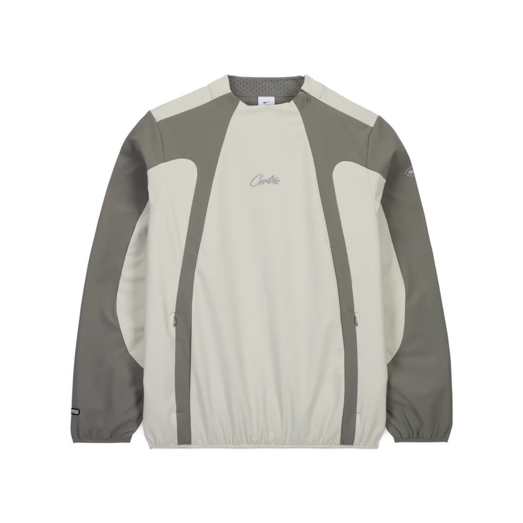 Nike X Corteiz Mid Layer Pullover Flat Pewter Grey Fv9351 029